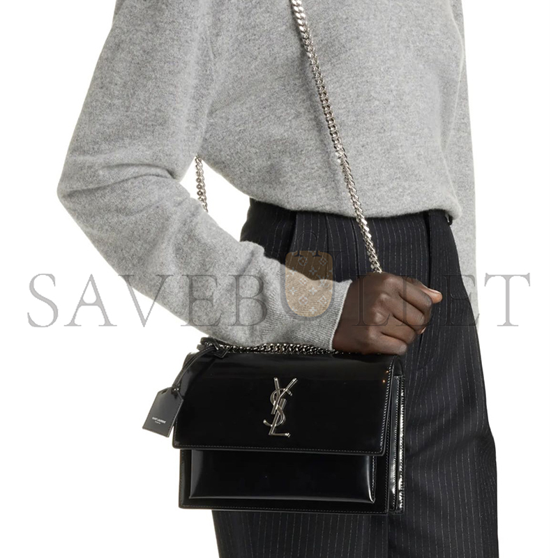 Y*L sunset medium in pearlescent leather 422906 (22*16*8cm)